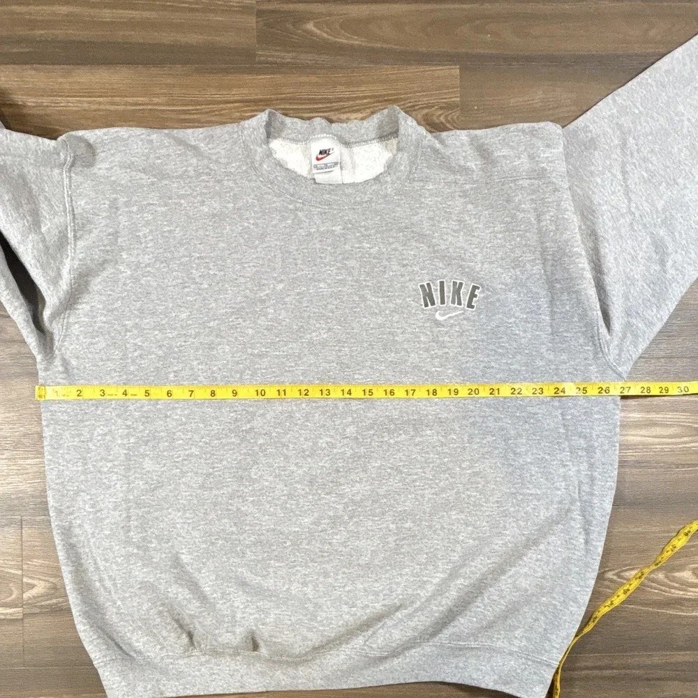 Nike Men's Gray Fleece Logo Pullover Crew Neck Sweatshirt Solid XL